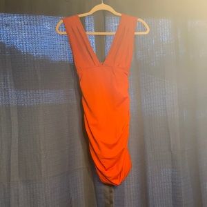 Fire red/orange minidress